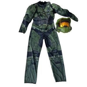 HALO costume with mask superhero Youth Medium